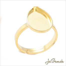 Základ na prsteň s lôžkom CHIRURGICKÁ OCEĽ 14x10mm, 1ks (CH1777g)